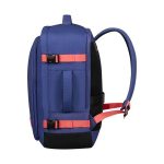 Hátizsák, kabin méret, 38l, M-es, AMERICAN TOURISTER "Take2Cabin", lila/korall