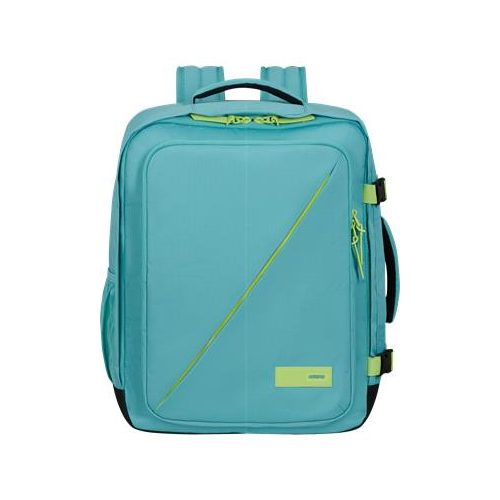 Hátizsák, kabin méret, 38l, M-es, AMERICAN TOURISTER "Take2Cabin", türkiz/lime