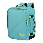 Hátizsák, kabin méret, 38l, M-es, AMERICAN TOURISTER "Take2Cabin", türkiz/lime