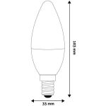 LED izzó, E14, gyertya, 6,5W, 806lm, 4000K, AVIDE