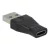 Adapter, USB-A apa/USB-C anya, AVAX "AD601 Connect+", fekete