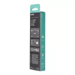 Töltőkábel, USB-A - USB-C, 1,5 m, AVAX "CB301G", acélszürke