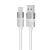 Töltőkábel, USB-A - USB-C, 18W, 1 m, AVAX "CB312 Glowy", fehér