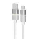 Töltőkábel, USB-A - USB-C, 18W, 1 m, AVAX "CB312 Glowy", fehér