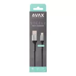 Töltőkábel, USB-A - lightning (Apple), 20W, 1,5 m, AVAX "CB314 Steel", acélszürke