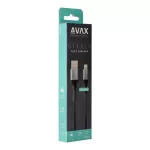Töltőkábel, USB-A - lightning (Apple), 20W, 1,5 m, AVAX "CB314 Steel", acélszürke
