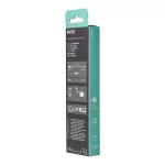 Töltőkábel, USB-A - lightning (Apple), 20W, 1,5 m, AVAX "CB314 Steel", acélszürke