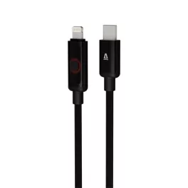   Töltőkábel, USB-C - lightning (Apple), 27W, 1 m, AVAX "CB651 Pulsey", szürke