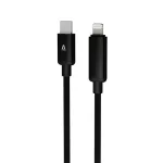 Töltőkábel, USB-C - lightning (Apple), 27W, 1 m, AVAX "CB651 Pulsey", szürke