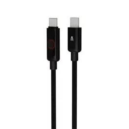   Töltőkábel, USB-C - USB-C, 60W, 1 m, AVAX "CB654 Pulsey", szürke