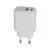 Hálózati töltő, USB-A + USB-C, 12W, AVAX "CH312W Speedy", fehér