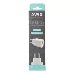 Hálózati töltő, USB-A + USB-C, 20W, AVAX "CH320 Speedy", fehér