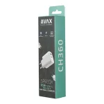 Hálózati töltő, GaN, USB-A + USB-C, AVAX "CH360 Speedy", fehér
