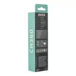 Hálózati töltő, GaN, USB-A + USB-C, AVAX "CH360 Speedy", fehér