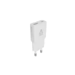 Hálózati töltő, GaN, USB-A + USB-C, AVAX "CH641W Nano Slim", fehér