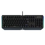 Billentyűzet, vezetékes, HUN, gaming, alumínium, AVAX "FS01", fekete