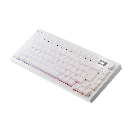 Billentyűzet, tri-mode kapcsolat, HUN, gaming, AVAX "GM02 PRO", fehér