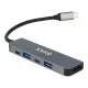 USB-C elosztó-HUB, HDMI+USB-C+2xUSB 3.0, PD, AVAX "HB611 Connect+", fekete