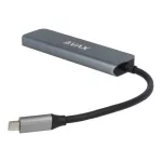 USB-C elosztó-HUB, HDMI+USB-C+2xUSB 3.0, PD, AVAX "HB611 Connect+", fekete