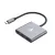 USB elosztó-HUB, 3 port, USB 3.0, AVAX "HB9031 Prime", fekete-alumínium