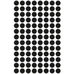 Etikett, 8 mm, kör, AVERY ZWECKFORM, fekete, 416 etikett/csomag