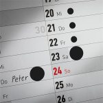 Etikett, 8 mm, kör, AVERY ZWECKFORM, fekete, 416 etikett/csomag