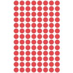 Etikett, 8 mm, kör, AVERY ZWECKFORM, piros, 416 etikett/csomag