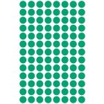 Etikett, 8 mm, kör, AVERY ZWECKFORM, zöld, 416 etikett/csomag