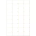 Etikett, 18x12 mm, kézzel írható, kerekitett sarkú, AVERY ZWECKFORM, 216 etikett/csomag