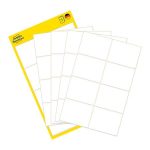 Etikett, 38x29 mm, kézzel írható, lekerekített sarkú, AVERY ZWECKFORM, 40 etikett/csomag