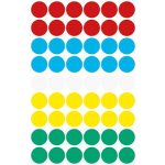Etikett, 12 mm, kör, AVERY ZWECKFORM, 5 különböző szín, 270 etikett/csomag