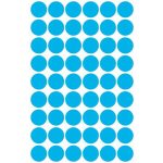 Etikett, 12 mm, kör, AVERY ZWECKFORM, kék, 270 etikett/csomag
