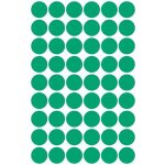 Etikett, 12 mm, kör, AVERY ZWECKFORM, zöld, 270 etikett/csomag