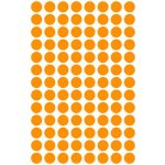 Etikett, 8 mm, kör, AVERY ZWECKFORM, neon narancs, 416 etikett/csomag