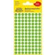 Etikett, 8 mm, kör, eltávolítható, AVERY ZWECKFORM, fűzöld, 416 etikett/csomag
