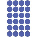 Etikett, 18 mm, kör, eltávolítható, AVERY ZWECKFORM, indigókék, 96 etikett/csomag