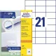 Etikett, univerzális, 70x42,3 mm, AVERY ZWECKFORM, 2100 etikett/csomag
