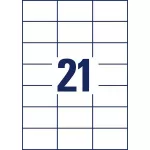 Etikett, univerzális, 70x42,3 mm, AVERY ZWECKFORM, 210 etikett/csomag