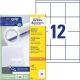 Etikett, univerzális, 70x67,7 mm, AVERY ZWECKFORM, 1200 etikett/csomag