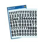 Matrica, számok, 0-9, AVERY ZWECKFORM, fekete, 120 matrica/csomag