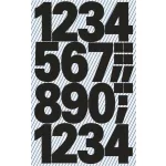 Matrica, számok, 0-9, AVERY ZWECKFORM, fekete, 28 matrica/csomag