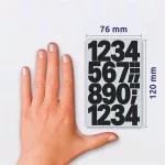 Matrica, számok, 0-9, AVERY ZWECKFORM, fekete, 28 matrica/csomag