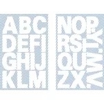 Matrica, betűk, A-Z, AVERY ZWECKFORM, fehér, 28 matrica/csomag
