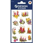 Matrica, papír, 2 ív, 76x120 mm, AVERY ZWECKFORM, "Z-Desing No.4050", díszes fenyőágak