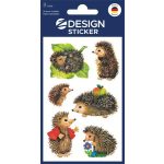 Matrica, papír, 3 ív AVERY ZWECKFORM, "Z-Desing No.4306", sünik