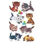 Matrica, papír, 3 ív, 76x120 mm, AVERY ZWECKFORM, "Z-Desing No.4346", kiscicusok