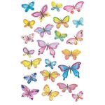 Matrica, papír, 3 ív, 76x120 mm, AVERY ZWECKFORM, "Z-Desing No.4390", pillangók