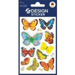 Matrica, papír, 3 ív, 76x120 mm, AVERY ZWECKFORM, "Z-Desing No.4462", lepkék