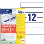 Etikett, univerzális, 97x42,3 mm, AVERY ZWECKFORM, "Sparpack", 780 etikett/csomag
