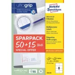 Etikett, univerzális, 97x67,7 mm, AVERY ZWECKFORM, "Sparpack", 520 etikett/csomag
